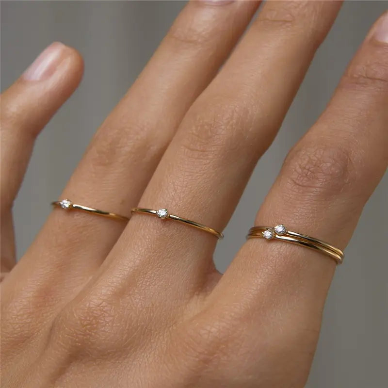 Gold Open Rings