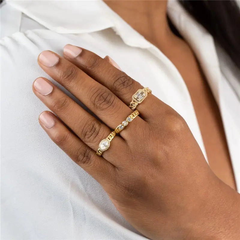 Gold Open Rings