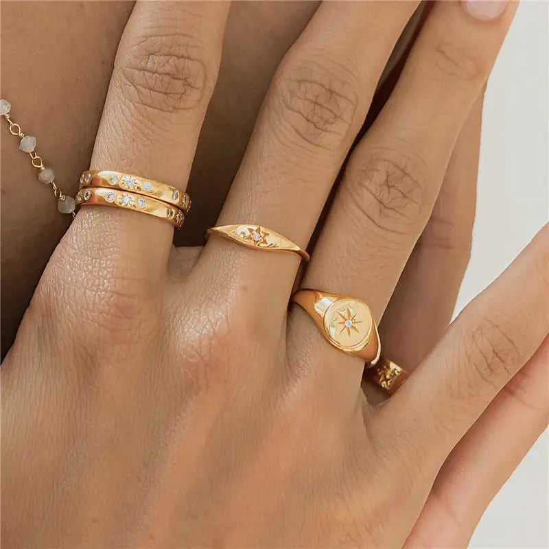 Gold Open Rings