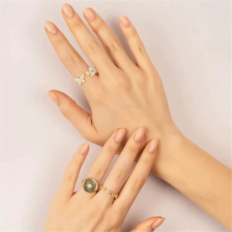 Gold Open Rings